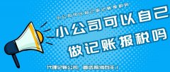 小公司可以自己做記賬報(bào)稅嗎,還是找專業(yè)的代理記賬公司？